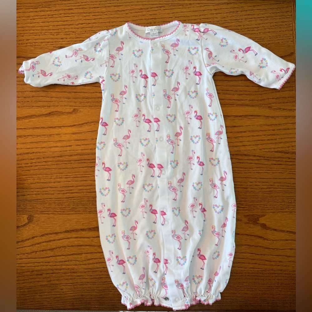 Kissy Kissy Pink Flamingo Baby Gown